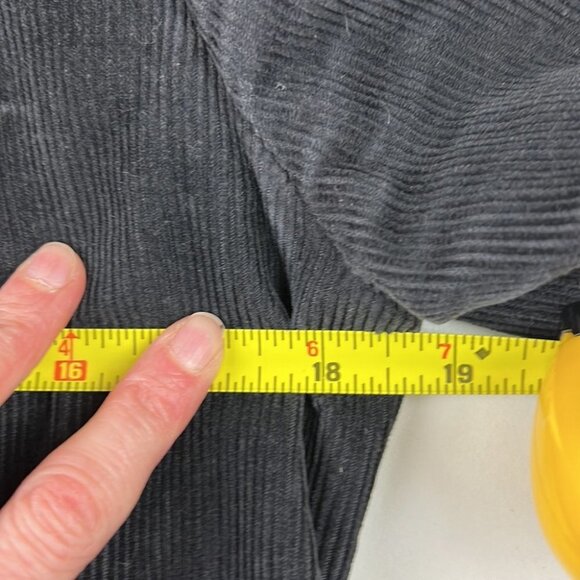 Solo Jazz  Italian Long Black Corduroy Blazer - Picture 8 of 10